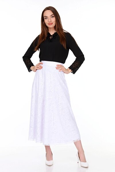 Asees Lace A-line Skirt
