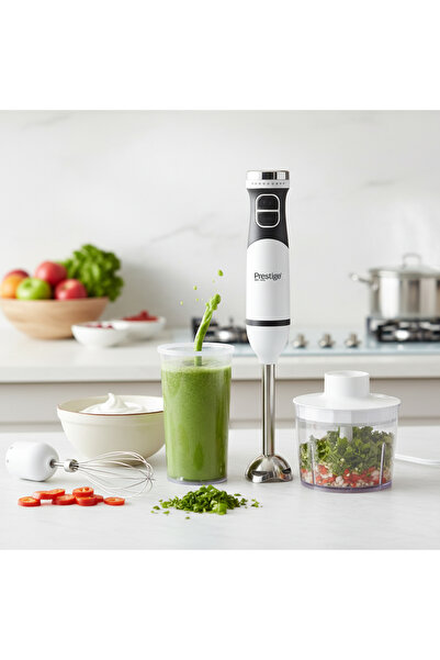 Prestige Hand Blender 600W | 2-in-1 Hand Mixer & Food Processor with Turbo Button | PR54945