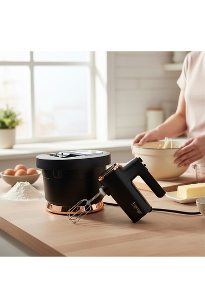 Prestige Stand Mixer with Spillage Proof Bowl Lid 300W - Black PR81531