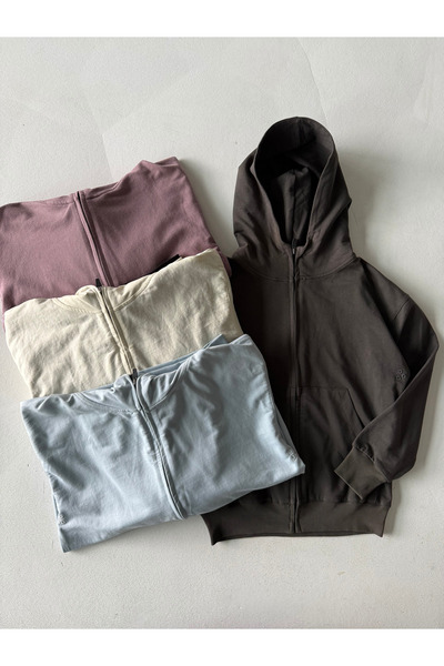 rg kidsstore Світшот з капюшоном і блискавкою для дівчат/хлопців з бавовни - Кардиган_RG3285