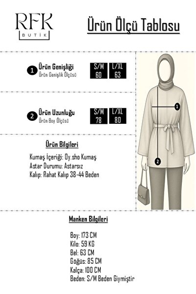 RFK Butik Women's Stitch Detailed Oy.Sho Fabric Slit Tunic - Ecru White