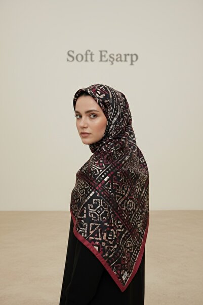 Onur Шал - Дамски памучен мек шал с етнически шарки