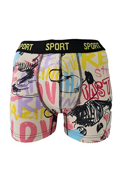 Vien&Karl Men's Patterned 5-Piece Premium Box Combed Cotton Lycra Boxers