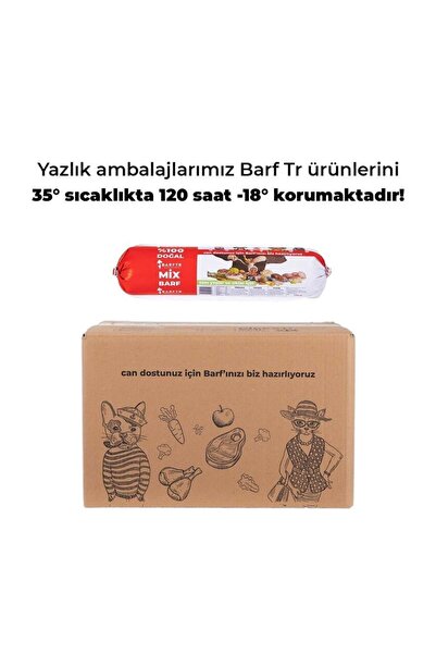 BARFTR Mix Barf 20 kg 770 GR Salam Paket Tekli Ambalajlarda Köpek Maması