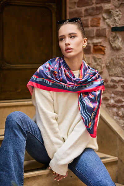 D scarf KADIN FULAR BANDANA EŞARP 90CM