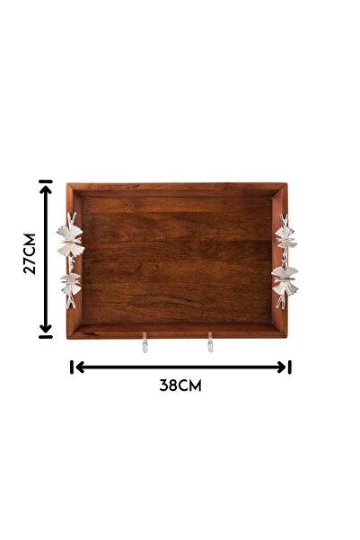 Dania Rectangular wooden tray, size 27 x 38 cm