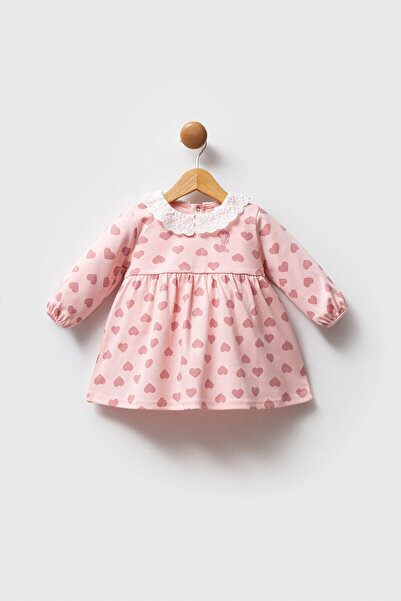 U.S. Polo Assn. U.S.POLO ASSN KIZ BEBEK ELBİSE - AÇIK PEMBE