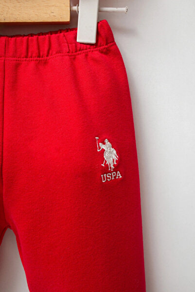 U.S. Polo Assn. U.S.Polo Assn Baby Girl 3-Piece Set - Red