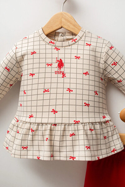 U.S. Polo Assn. U.S.Polo Assn Baby Girl 2-Piece Set - White