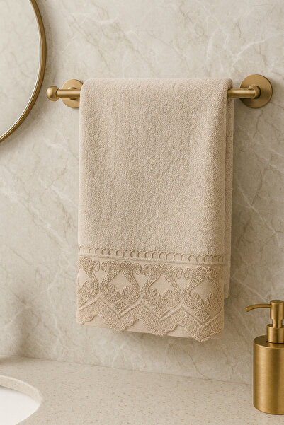 Çeyiz Bahçesi Cappucino 50&90 el yüz havlu