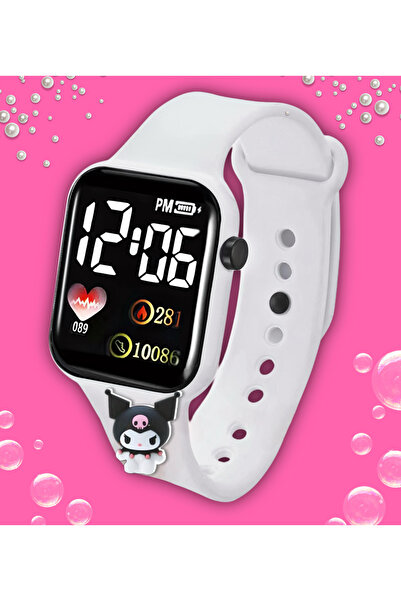 Onkatech Su Geçirmez Figürlü Dijital Led Ekran Işıklı Akıllı Çocuk Saati