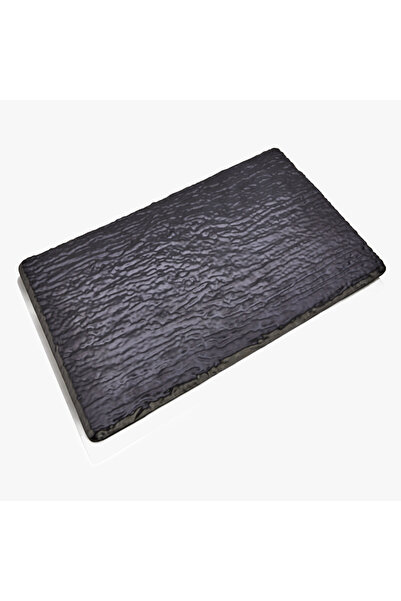 HIC Melamine Serving Board Matte Black Color Size 52.5 cm
