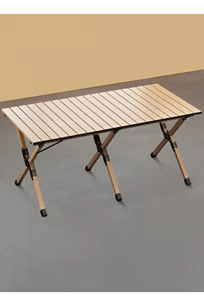 Generic Foldable Wooden Camping and Trip Table 60x120 cm