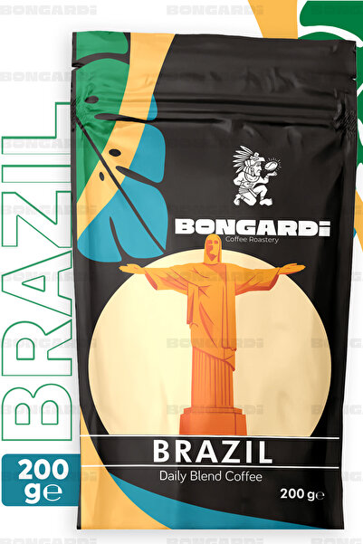 Bongardi Coffee Brezilya Yöresel Blend Kahve 200g (ÇEKİRDEK VEYA ÖĞÜTÜLMÜŞ SEÇİLEBİLİR)