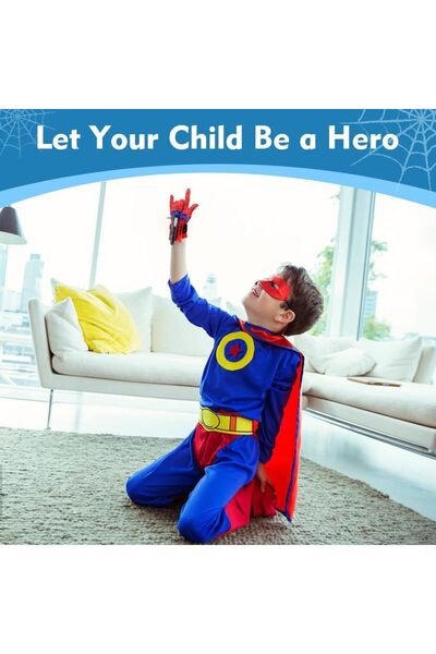 TOY GARDEN Kids Superhero Launching Gloves – Web-Shooting Cosplay Toy