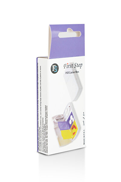 First Step Pill Cutter – Compact Pill Splitter with Stainless Blade | Precise & Portable (2 Colors)