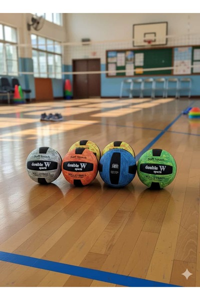 TUMBA'S Voleybol Topu Soft Touch İç ve Dış Mekan Renkli 1 Kalite yumuşak 280gr