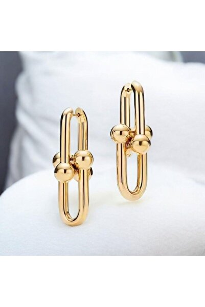 Marchen Collection Kadınlar İçin Gold Renk Çelik Küpe
