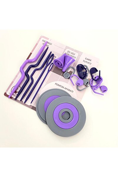 yumakça Örgü Seti | Örgü Aksesuarları Saç Örgü Aparatı, Yün İğnesi, Şiş Ucu, ...