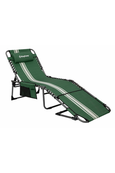 KINGCAMP Magnolia B10 Plus Hands-Free Premium 7 Kademeli Katlanır Şezlong Gre...