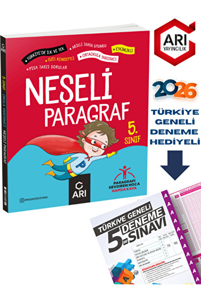 Arı Yayıncılık Arı 5. Sınıflar Için Neşeli Paragraf