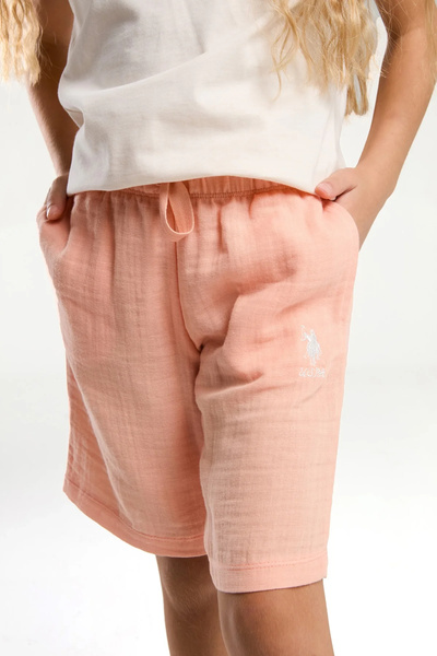 U.S. Polo Assn. Girls' Bermuda Suit - A.Beige