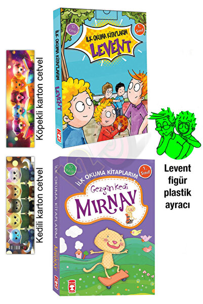 Timaş Çocuk 1. Sınıf Levent İlk Okuma Kitaplarım ve Gezgin Kedi Mırnav İlk Ok...