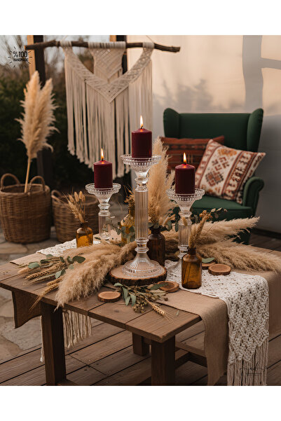 Paşabahçe Kristal Mumluk Şamdan 3 'lü