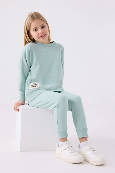 Rolypoly Girl's tracksuit - water green