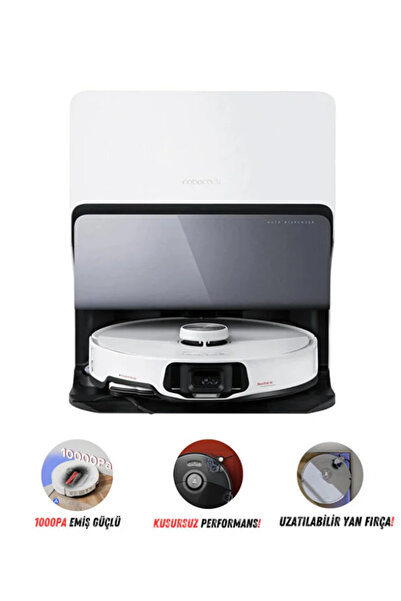 Roborock Yeni Seri S8 Maxv Ultra Premium Akıllı Robot Süpürge - Kendi Kendini Temizleme - Üstün