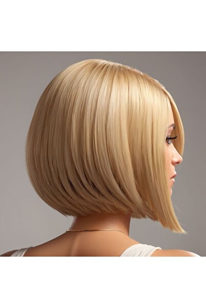 REMY HAİR Bebek Sarısı Kısa Küt Perçemsiz Peruk