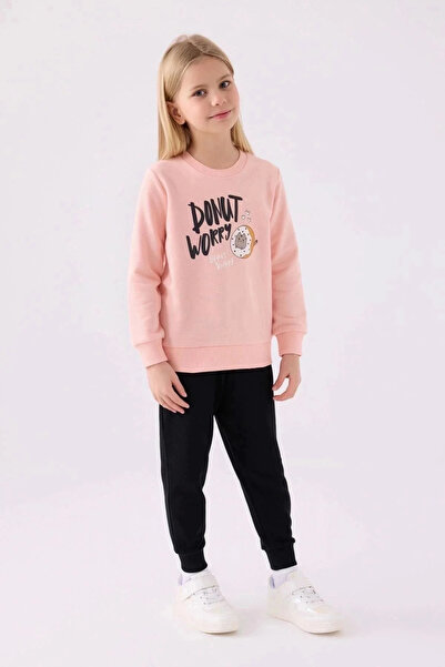 Rolypoly Girl's Pink Tracksuit Set