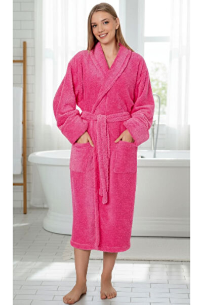 Star Fashion Halat dama cocolino, cu buzunare si cordon in talie, calduros si...