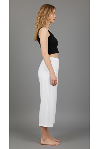 By Piera Ecru γυναικεία φούστα παντελόνι - 100% βαμβάκι, εσώρουχα σε σχήμα και φόδρα