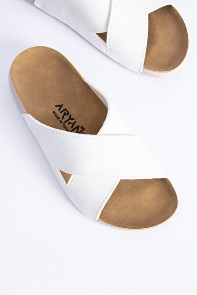 POLOMİA Isabella Жіночі - Перехресні анатомічні, еластичні та м'які легкі сандалі-капці для щоденного використання