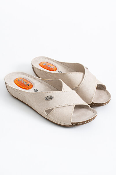 Polomia Comfort Papuci ortopedici cu talpă subțire, negru, bej, roșu, cu dung...