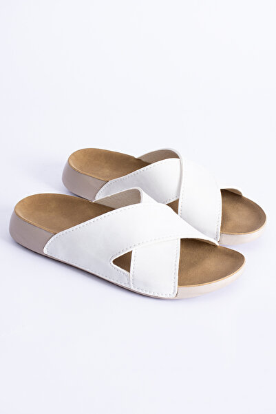 POLOMİA Isabella Жіночі - Перехресні анатомічні, еластичні та м'які легкі сандалі-капці для щоденного використання