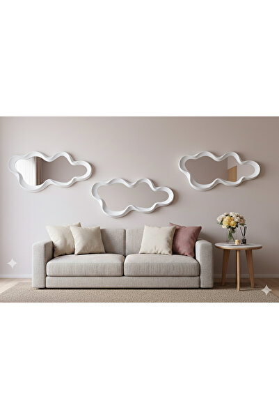 Generic Elegant mirror set with frame, 100x49 cm