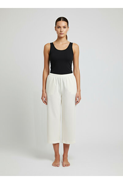 By Piera Ecru γυναικεία φούστα παντελόνι - 100% βαμβάκι, εσώρουχα σε σχήμα και φόδρα