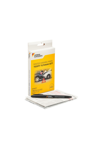 GERMAN KUPFERMAX Kaza Tespit Tutanak Seti: 2 Adet Nüsha, 1 Adet Örnek Nüsha v...