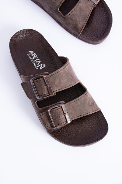 POLOMİA Άνετες ανδρικές καθημερινές παντόφλες Polomia Pablo Flexible Buckle Comfort