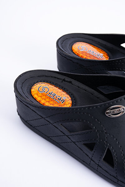 POLOMİA Polomia Jessica Γυναικείες ανατομικές παντόφλες με τακούνι με κλειστό μπροστινό μέρος Comfort Άνετες γυναικείες καθημερινές παντόφλες σπιτιού