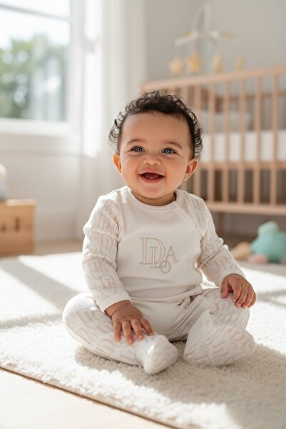 Butik بذلة بيبي دولا للأطفال من القطن الممشط