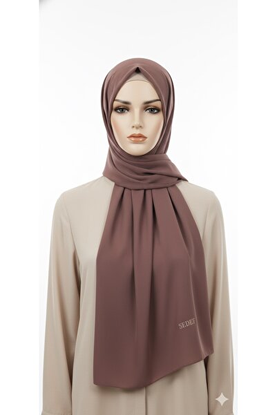 Sedef Medina Dried Rose Silk Shawl - 70x200