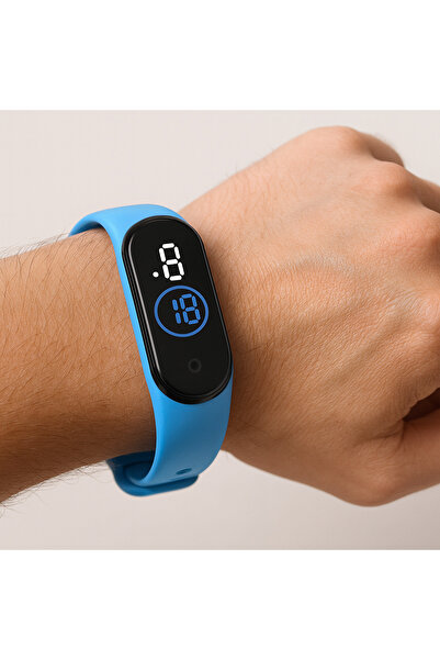 Opiunte Su Geçirmez Dijital Dokunmatik Led Ekran Renkli Unisex Saat