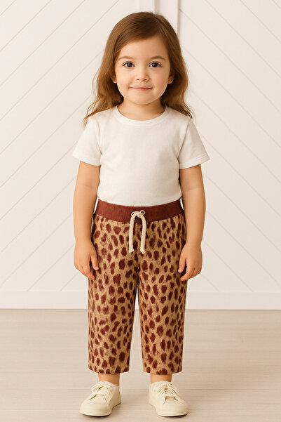 Montisu 100% Cotton Relaxed Fit – Lace-Up, 100% Cotton Stretch Fabric Leopard...