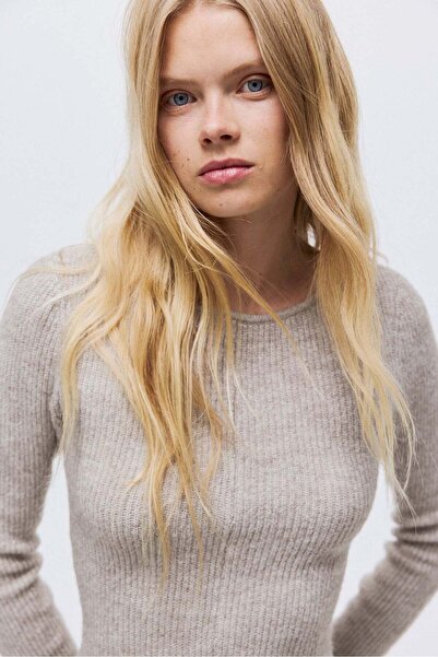 H&M Rib-knit peplum top