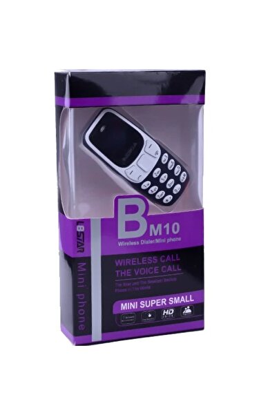 L8ter BM 10 Mini Mobile Phone with Ear Clip, Dark Blue