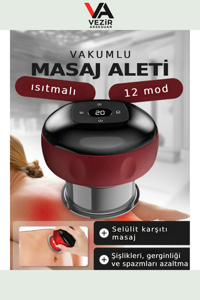Vezir Aksesuar Akıllı Elektronik Hacamat Aleti | Kablosuz, Şarjlı – Masaj, Is...