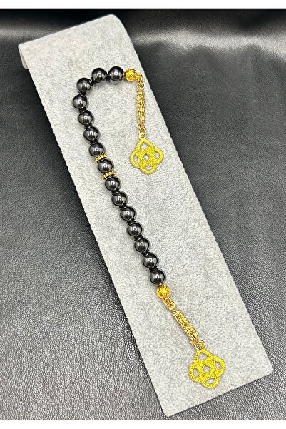 Han Ticarethane Златен цвят, комбиниран с естествен камък хематит, молитвени ...